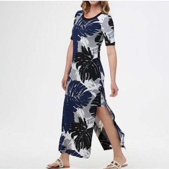 G.I.L.I. Dresses & Skirts - GILI Jetsetter resortwear Hawaiian comfort knit woman maxi short sleeve dress MP
